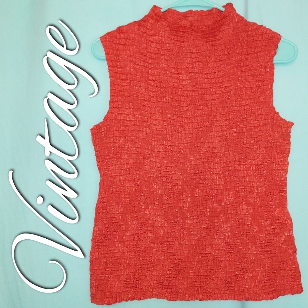 Vintage Casual Corner kissing dress blouse medium